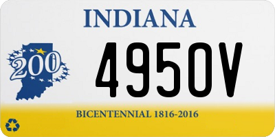 IN license plate 495OV