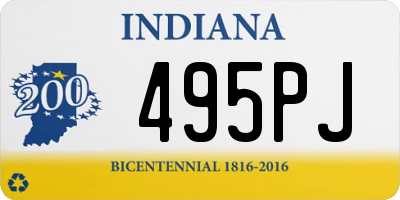 IN license plate 495PJ