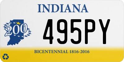 IN license plate 495PY