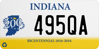 IN license plate 495QA