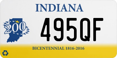 IN license plate 495QF
