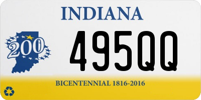 IN license plate 495QQ