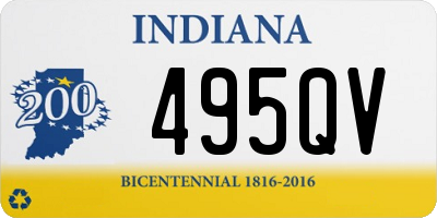 IN license plate 495QV