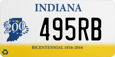 IN license plate 495RB