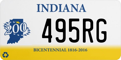 IN license plate 495RG