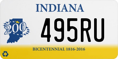 IN license plate 495RU