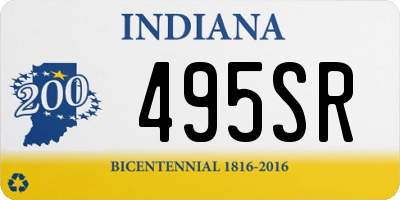 IN license plate 495SR