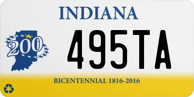 IN license plate 495TA