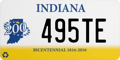 IN license plate 495TE