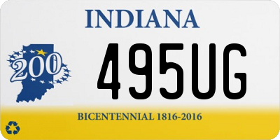 IN license plate 495UG