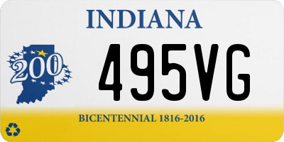 IN license plate 495VG