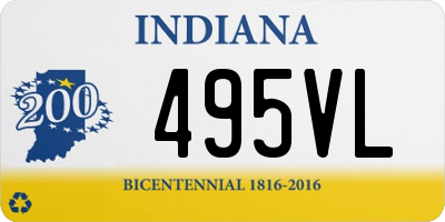 IN license plate 495VL