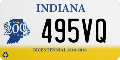 IN license plate 495VQ