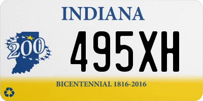 IN license plate 495XH