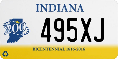 IN license plate 495XJ