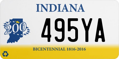 IN license plate 495YA