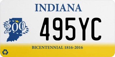 IN license plate 495YC