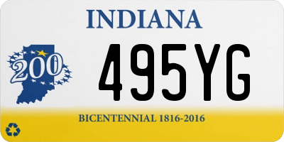 IN license plate 495YG