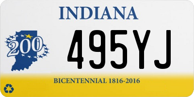 IN license plate 495YJ