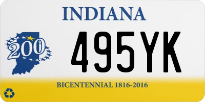 IN license plate 495YK