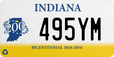 IN license plate 495YM