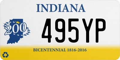 IN license plate 495YP