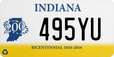 IN license plate 495YU