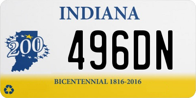 IN license plate 496DN