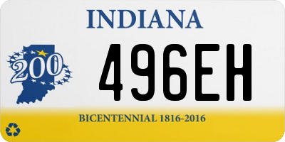 IN license plate 496EH