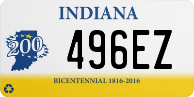 IN license plate 496EZ
