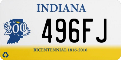 IN license plate 496FJ