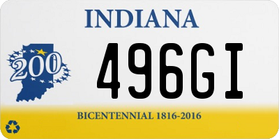 IN license plate 496GI