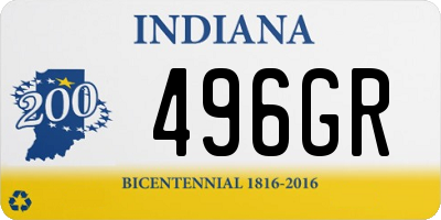 IN license plate 496GR