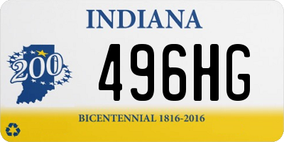 IN license plate 496HG