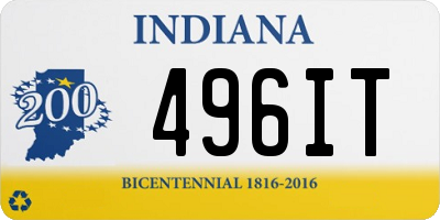 IN license plate 496IT