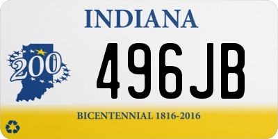 IN license plate 496JB