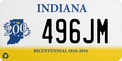 IN license plate 496JM