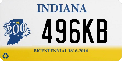 IN license plate 496KB