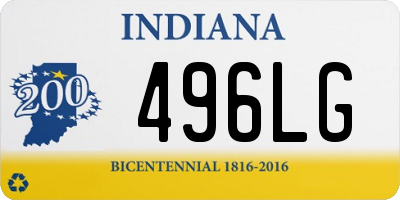 IN license plate 496LG
