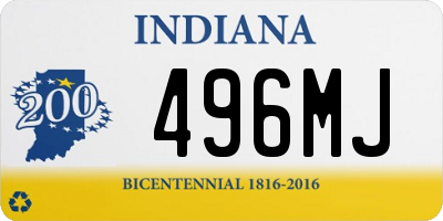 IN license plate 496MJ