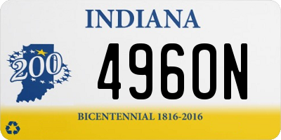 IN license plate 496ON