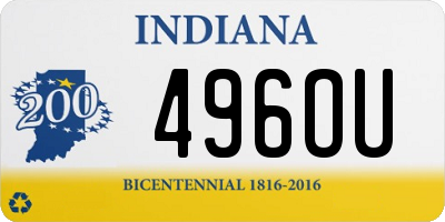 IN license plate 496OU