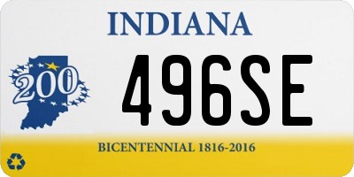 IN license plate 496SE