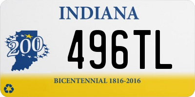 IN license plate 496TL