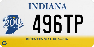 IN license plate 496TP