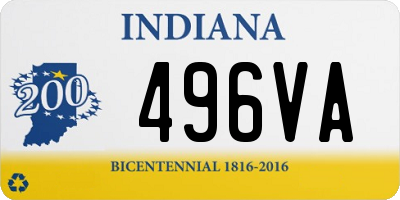 IN license plate 496VA