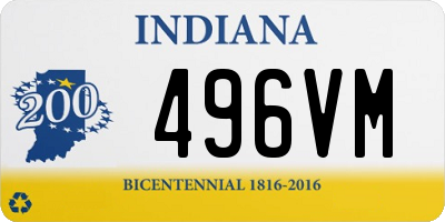 IN license plate 496VM