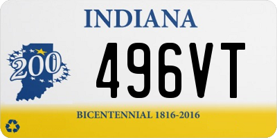 IN license plate 496VT