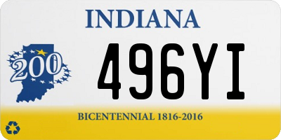 IN license plate 496YI