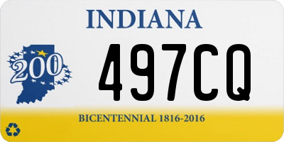 IN license plate 497CQ